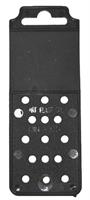 PLACCHETTE PLASTICA NERE CM 12,5X4,5