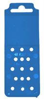 PLACCHETTE PLAST.CELESTE CM 12,5X4,5