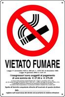 CARTELLI VIETATO FUMARE PL.20X30