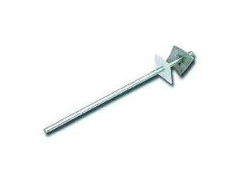 BARRETTE ZINCATE C.RONDEL.6X200