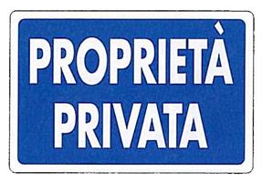CARTELLI PROP.PRIV.PLAST.20X30