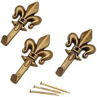 GANCI DECOR GIGLIO PICCOLO BRONZO PZ.5
