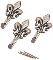 GANCI DECOR GIGLIO GRANDE ARGENT. PZ.3