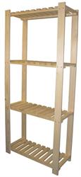 SCAFFALE LEGNO PINO 4RIP. CM 170X80X30