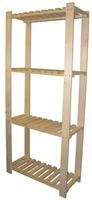 SCAFFALE LEGNO PINO 4RIP. CM 170X80X30