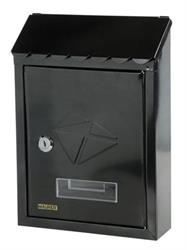 CASSETTE POSTA LAMIERA NERO 21X30X6,8