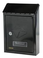CASSETTE POSTA LAMIERA NERO 21X30X6,8