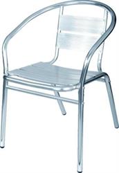 SEDIE ALLUMINIO BRACCIOLI CM 55X56X74