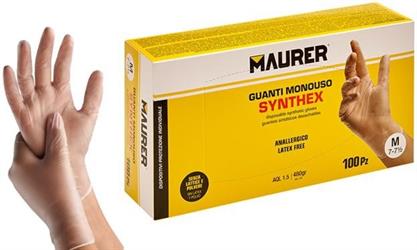 GUANTI SYNTHEX NO LATTICE PZ 100 TG XL
