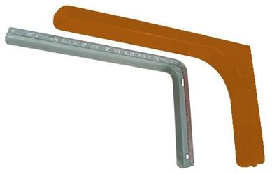 MENSOLE COPERTURA ABS MARRONE CM 18