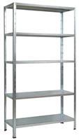 SCAFFALI 5 PIANI 1R 100X40 INC.ZINCATO