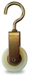 GIRELLA GANCIO FISSO RUOTA NYLON D.50