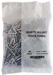 RIVET.ACC.INOX AISI 304-4,8X12 PZ 100