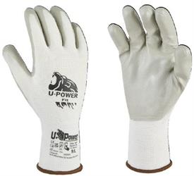 GUANTI U-POWER FIT BIANCO/GRIGIO TG.11