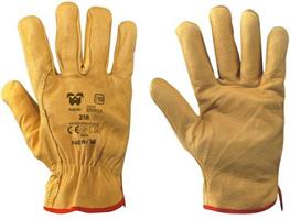 GUANTO FIORE BOVINO FELPATO TG.10