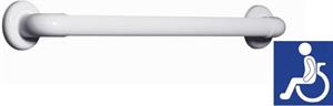 CORRIMANO INOX LACCATO BIANCO CM.60
