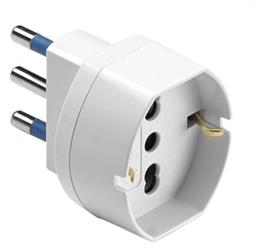 ADATT.SEM.SPINA 2P+16A+PRESA SCHUKO B.