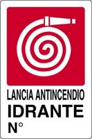 CARTELLI PLASTICA IDRANTE CM 20X30