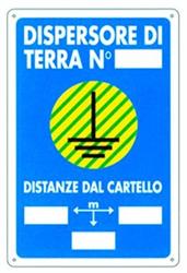 CARTELLI DISPERSORE TERRA CM 20X30