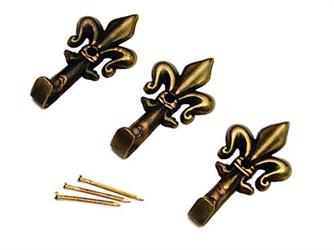 GANCI DECOR GIGLIO PICCOLO BRONZO PZ.5