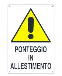 CARTELLI PONTEGGIO ALLESTIM.PLAS.60X40