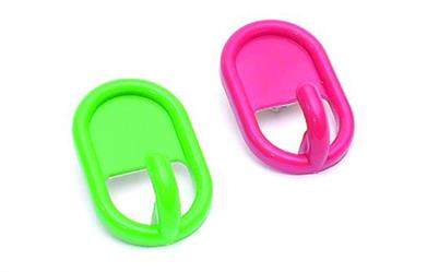 GANCI OVALE PLASTICA MM 45 PZ 2