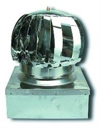 ASPIRAT.EOLICI A TURB.INOX304 CM 37X37