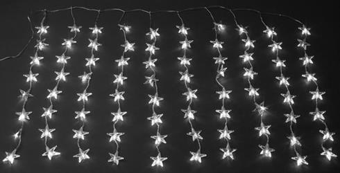 LUCI STELLINE A TENDA 80 LED B.FREDDO