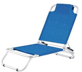 SPIAGGINA ALLUMINIO BLU CM 112X47X71