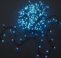 LUCI NATALE 500LED 31V/IP44 BLU GHIACC