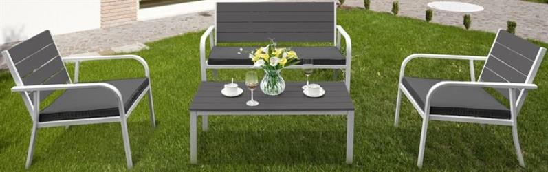 SET GIADA 2 POLTR+1SOFA+1TAVOL GRIGIO