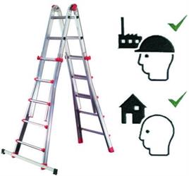 SCALA TELESC. ALLUMINIO 6+6 H CM 586