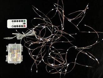 LUCI NATALE 100 MLED BATT. BIANCOFREDD