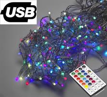 LUCI NATALE TENDA 160LED RGB TELEC.USB