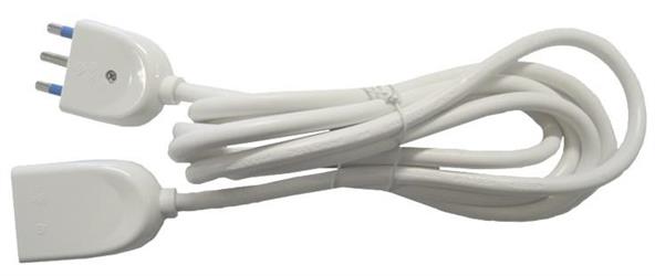 PROLUNGA BIANCA 5 MT 3X1,5MM 2P+T 16A