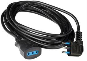 PROLUNGA 5 MT 3X0 75MM 2P+T 10A NERA