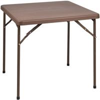 TAVOLO CHIUD.QUADR.CM86X86X74 MARRONE