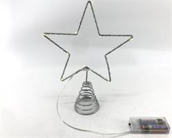 PUNTALE STELLA BATT.BIANCO CALDO 10LED