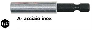 PORTAINSERTI MAGNETICI INOX MM.60