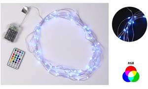 LUCI 80 MICROLED RGB BATT.TELEC.IP44