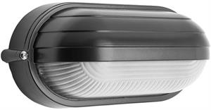 PLAFONIERA PALPEBRA OVALE NERA PICC.