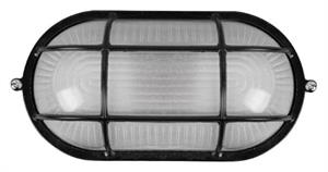 PLAFONIERA INDUSTRIALE TONDA NERA