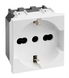 PRESA SCHUKO 2P+T 10/16A BIPASSO BIANC