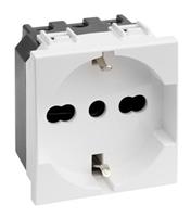 PRESA SCHUKO 2P+T 10/16A BIPASSO BIANC