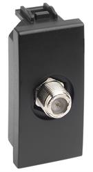 CONNETTORE TV SAT TIPO F NERO