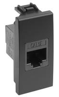 PRESA LAN CAVO DATI RJ45 CAT.5E NERO