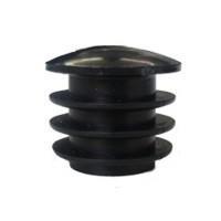 PIEDINI INFILARE TONDI NERI MM20 PZ. 6