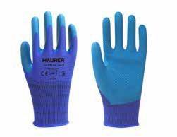 GUANTI SPALM.LATTICE STAMPATO BLU TG 8