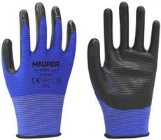GUANTI SPALMATI NITRILE EN388 BLU TG10