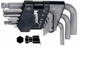 CHIAVI ESAG.CORTE T.SFERA 1,5-10 PZ 9